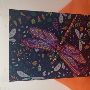 Purple and Pink Mosaic Dragonfly Jewelry